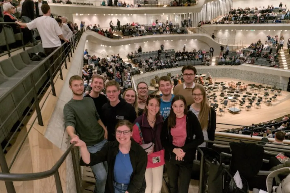 Gruppenbild in der Hamburger Elbphilharmonie