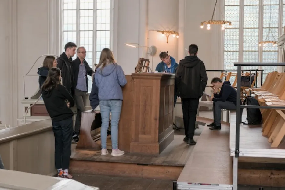 Begutachten einer Orgel